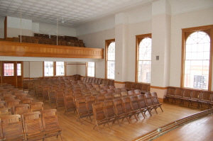 Inside Townshend Town Hall